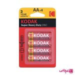 باتری قلمی کداک مدل Super Heavy Duty ZINC (بسته 4 عددی)