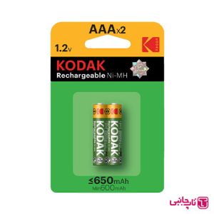 باتری قابل شارژ نیم قلمی کداک AAA