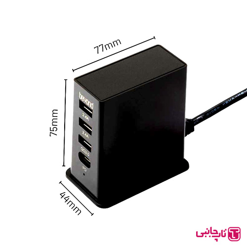 هاب شارژر USB و USB-C بیاند مدل BA-601 BEYOND