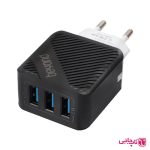 آداپتور شارژر 12 وات 3 پورت بیاند مدل BA-202