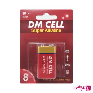 باتری کتابی 9 ولت سوپر آلکالاین مدل 6LR61 DM CELL