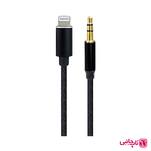کابل تبدیل LIGHTNING به AUX مدل HI-FI STEREO