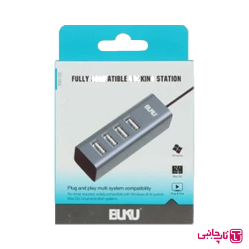هاب 4 پورت USB-A بوکو مدل ED-006 BUKU